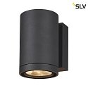 SLV Luminaire mural dextérieur ENOLA ROUND SINGLE CCT Bas, CCT Switch, médium IP65, anthrazit 