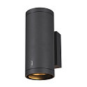 SLV LED Außenwandleuchte ENOLA ROUND UP/DOWN CCT, IP65 IK06, CRi >90, Anthrazit, Größe M, 20W 3000/4000K 1660/1900lm 2x38° SLV LED Außenwandleuchte ENOLA ROUND UP/DOWN CCT, IP65 IK06, CRi >90, Anthrazit, Größe M, 20W 3000/4000K 1660/1900lm 2x38°