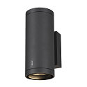 SLV LED Außenwandleuchte ENOLA ROUND UP/DOWN CCT, IP65 IK06, CRi >90, Anthrazit, Größe M, 20W 3000/4000K 1660/1900lm 2x38° SLV LED Außenwandleuchte ENOLA ROUND UP/DOWN CCT, IP65 IK06, CRi >90, Anthrazit, Größe M, 20W 3000/4000K 1660/1900lm 2x38°