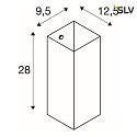 SLV Wall luminaire QUADRASS Indoor, E27, white