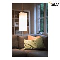 SLV Luci a sospesione QUADRASS INDOOR E27, Cromo, latteo
