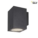 SLV Premium-LED Outdoor Wandleuchte ENOLA SQUARE SINGLE CCT, IP65 IK02, Größe L, 35W 3000/4000K 3100/3400lm 30°, CRi>90