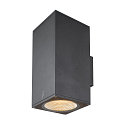 SLV Premium-LED Outdoor Wandleuchte ENOLA SQUARE UP/DOWN CCT, IP65 IK02, Gre L, 53W 3000/4000K 5400/6000lm 30, CRi>90