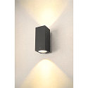 SLV Premium-LED Outdoor Wandleuchte ENOLA SQUARE UP/DOWN CCT, IP65 IK02, Gre L, 53W 3000/4000K 5400/6000lm 30, CRi>90