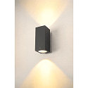 SLV Premium-LED Outdoor Wandleuchte ENOLA SQUARE UP/DOWN CCT, IP65 IK02, Gre L, 53W 3000/4000K 5400/6000lm 30, CRi>90
