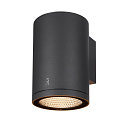 Outdoor LED Außenwandleuchte ENOLA ROUND SINGLE CCT, IP65 IK06, CRi>90, Anthrazit, Größe L, 35W 3000/4000K 3100/3400lm 38°