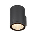 SLV Outdoor LED Auenwandleuchte ENOLA ROUND SINGLE CCT, IP65 IK06, CRi>90, Anthrazit, Gre L, 35W 3000/4000K 3100/3400lm 38