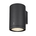 SLV Outdoor LED Auenwandleuchte ENOLA ROUND SINGLE CCT, IP65 IK06, CRi>90, Anthrazit, Gre L, 35W 3000/4000K 3100/3400lm 38