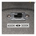 SLV Premium-LED Outdoor Ceiling luminaire ENOLA ROUND CCT, IP65 IK02, L-size, 35W 3000 / 4000K 2500 / 2800lm 38, CRi>90, anthracite