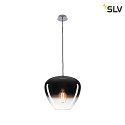 SLV Pendant luminaire PANTILO CONVEX 40 Indoor, E27, chrome, with canopy