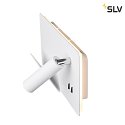 SLV Lampada da parete SOMNILA SPOT INDOOR con connessione USB, Bianco
