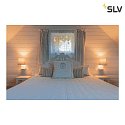 SLV LED Wall luminaire SOMNILA FLEX Indoor, E27, mit LED Spot 65lm, 3000K, white, incl. USB port, Spot right