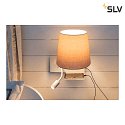 SLV LED Wall luminaire SOMNILA FLEX Indoor, E27, mit LED Spot 65lm, 3000K, white, incl. USB port, Spot right