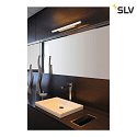 SLV LED Spiegelleuchte GLENOS® 60, CCT switch, 12W 3000/4000K 1170lm 120°, Silbergrau