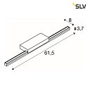 SLV LED Spiegelleuchte GLENOS® 60, CCT switch, 12W 3000/4000K 1170lm 120°, Silbergrau