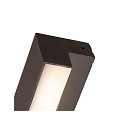 SLV LED Auenwandleuchte L-LINE OUT WL, IP65 IK02, 7W 3000/4000K (CCT Switch) 500/570lm, Anthrazit