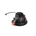 Apparecchio da incasso a soffitto NUMINOS DL M girevole, ruotabile IP20, Nero