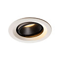 Apparecchio da incasso a soffitto NUMINOS DL M girevole, ruotabile IP20, Nero, Bianco