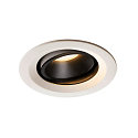 Apparecchio da incasso a soffitto NUMINOS DL M girevole, ruotabile IP20, Nero, Bianco