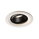 Apparecchio da incasso a soffitto NUMINOS DL M girevole, ruotabile IP20, Nero, Bianco