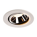 Apparecchio da incasso a soffitto NUMINOS DL L girevole, ruotabile IP20, Cromo, Bianco