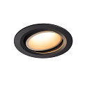 LED Ceiling recessed luminaire NUMINOS DL L, 3000K, IP20, rotatable / pivotable, 55, 2300lm, UGR 20, black/white