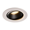Plafonnier encastr NUMINOS DL L pivotant, rotatif IP20, noir , blanche