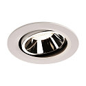 Apparecchio da incasso a soffitto NUMINOS DL L girevole, ruotabile IP20, Cromo, Bianco