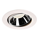 Apparecchio da incasso a soffitto NUMINOS DL XL girevole, ruotabile IP20, Cromo, Bianco