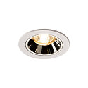 LED Deckeneinbauleuchte NUMINOS DL S, 250mA, CRi >90, IP44 IK02, ohne BG, 8.6W 3000K 700lm 40, UGR <19, Wei / Chrom