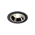 Apparecchio da incasso a soffitto NUMINOS DL S IP20, Cromo, Nero