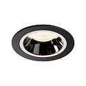 LED Deckeneinbauleuchte NUMINOS DL M, 4000K, IP20, 40, 1660lm, UGR 17, Schwarz / Chrom