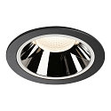 Apparecchio da incasso a soffitto NUMINOS DL XL IP20, Cromo, Nero