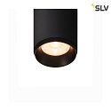 SLV LED Deckenleuchte NUMINOS SPOT PHASE S, 2700K, CRi >90, dimmbar, 36°, 985lm, schwarz / schwarz