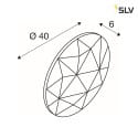SLV Paralume per MANA LED rotondo beige