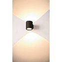 LED Wandleuchte OCULUS UP/DOWN, 15W, 2000-3000K, 1110lm, IP20, dimmbar, schwarz