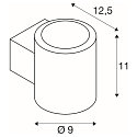 LED Wandleuchte OCULUS UP/DOWN, 15W, 2000-3000K, 1110lm, IP20, dimmbar, schwarz