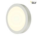 SLV LED Wall / Ceiling luminaire SENSER 24 CW, round, 15W, IP20, white, 4000K, 1300lm