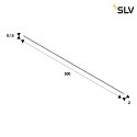 SLV Striscia di LED GRAZIA PRO MAX FLEXSTRIP doppio, con cavo aperto IP20, bianco dimmerabile