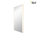 SLV Lampada da parete TRUKKO angolare IP44, latteo, Argento dimmerabile