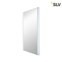 SLV Lampada da parete TRUKKO angolare IP44, latteo, Argento dimmerabile