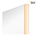 SLV Lampada da parete TRUKKO angolare IP44, latteo, Argento dimmerabile