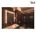 SLV Lampada da parete TRUKKO angolare IP44, latteo, Argento dimmerabile