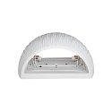 SLV Wall luminaire PLASTRA WL CURVED CUTRAIN, G9, QT-DE12, IP20, white