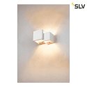 SLV Wall luminaire PLASTRA WL CUBES, QT14, IP20, white