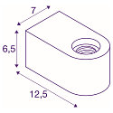 Wandleuchte FITU CUBE WL, E27, IP20, schwarz