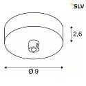SLV Rosone a soffitto FITU Bianco