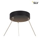 SLV LED Pendant luminaire ONE 80 PD DALI UP/DOWN, CCT switch, 3000/4000K, 615/635lm, black