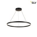 SLV LED Pendant luminaire ONE 80 PD DALI UP/DOWN, CCT switch, 3000/4000K, 615/635lm, black