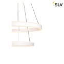 SLV Luminaire à suspension ONE DOUBLE PHASE UP/DOWN 2 voies, CCT Switch IP20, blanche gradable